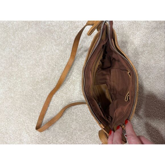 Latico Leather Gabriel Leather Crossbody Bag in Cognac - Picture 7 of 7